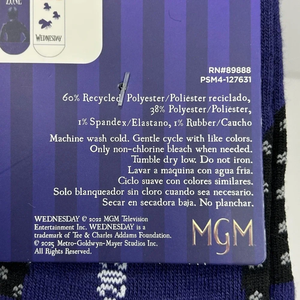 Wednesday Addams‎ Low Cut Socks 10 Pair Pack Shoe Size 4-10 New
